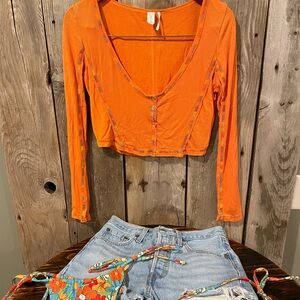 Urban Outfitters Orange Boho Women's Top